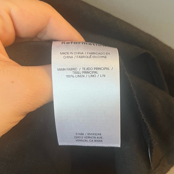 NWT Reformation Aubree Linen Mini Dress - Picture 8 of 8